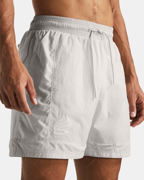 Men's Curry Woven Shorts in White image number 4